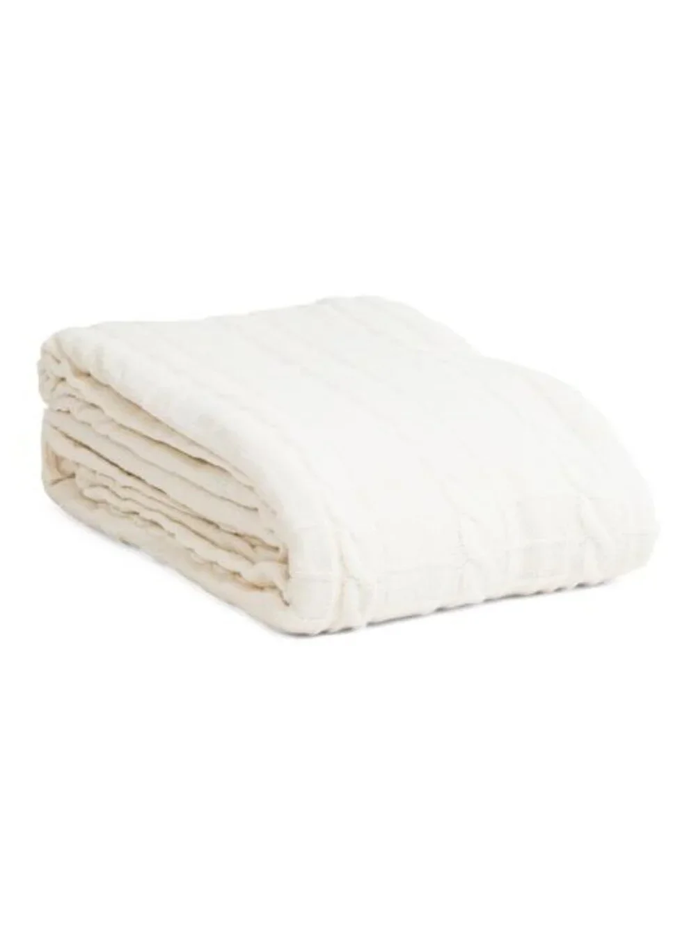 MARTHA STEWART Chenille Cable Knit Blanket